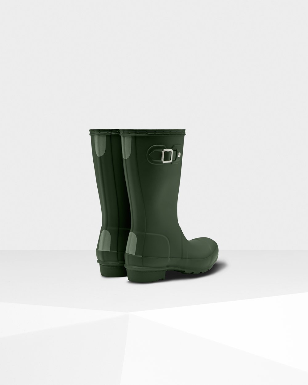 Kids Hunter Original Big - Rain Boots Green - 0138-PWYZQ